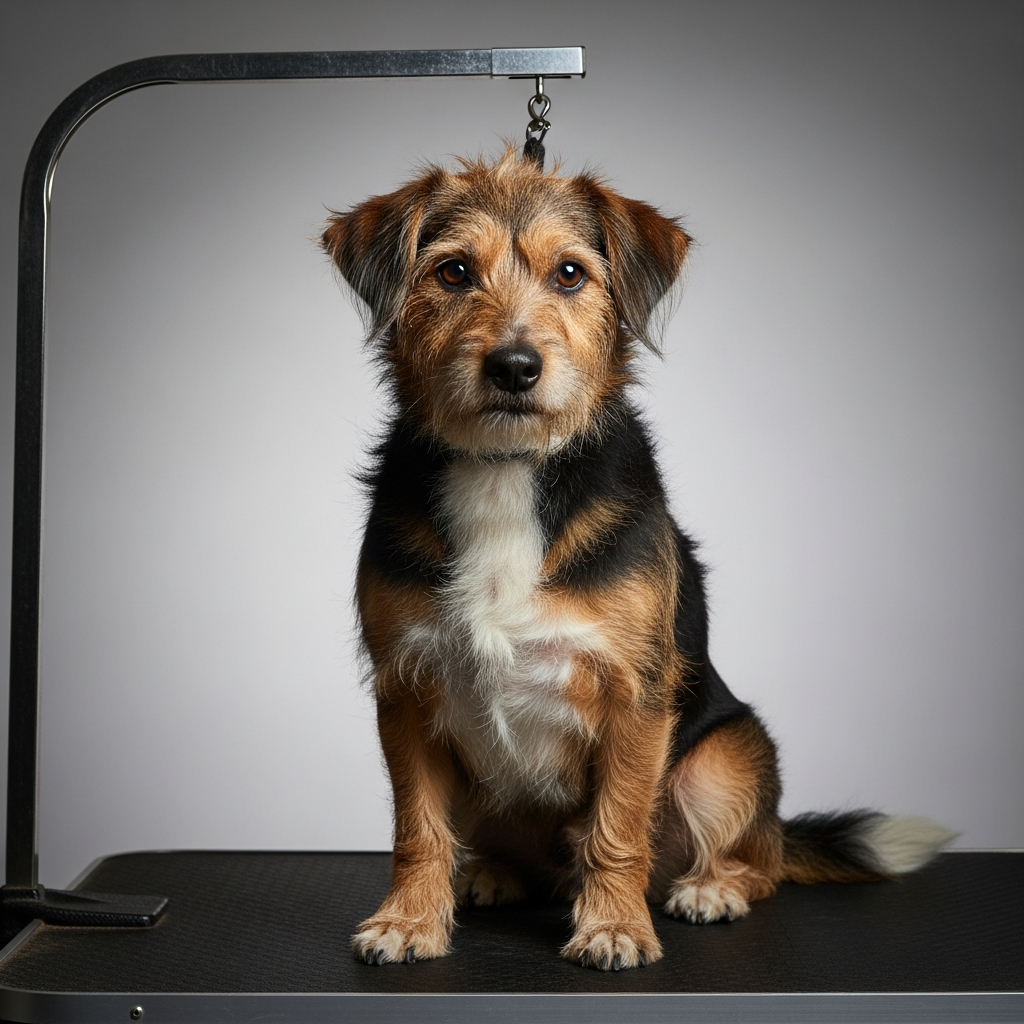 Terrier mix before grooming